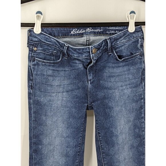 Eddie Bauer Slightyl Curvy Skinny Ankle Print Jeans Women's 4 (MEAS 27 X 26) - Picture 6 of 9